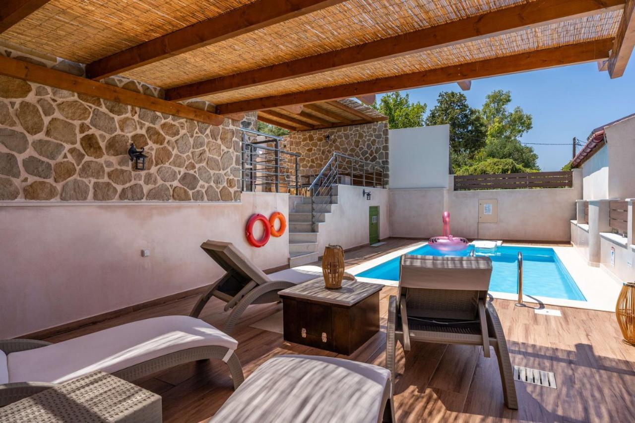 Willa Aggel'S House - Stone House - Private Pool - Courtyard - Countryside Views Kato Episkopi Zewnętrze zdjęcie